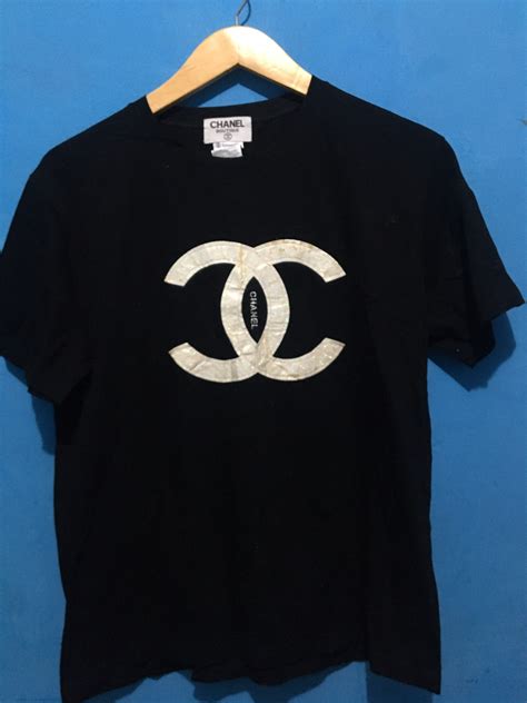 chanel embroidered t-shirt|chanel tee shirts vintage.